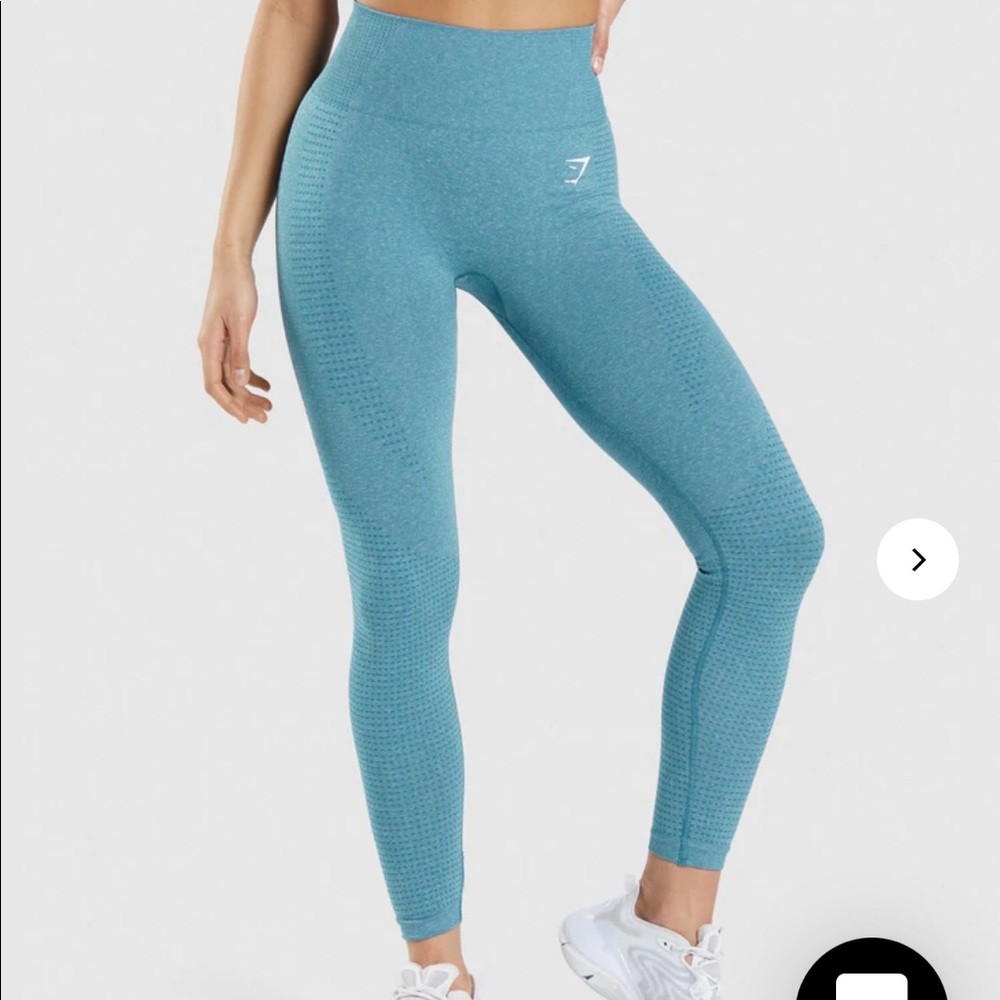 Gym Shark Vital Seamless Leggings -Hydro Teal Marl (XS)